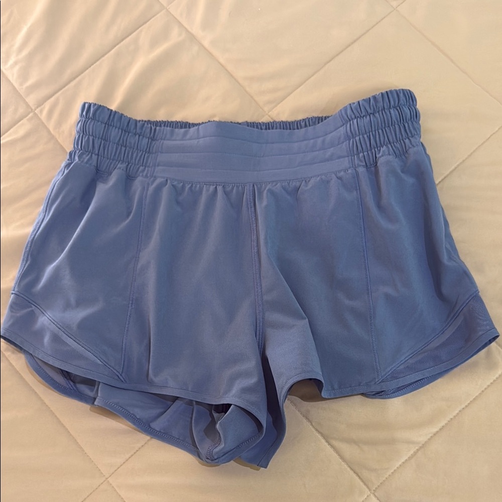 Lululemon Hotty Hot Shorts Lined High Rise 2.5” Oasis Blue Size 6